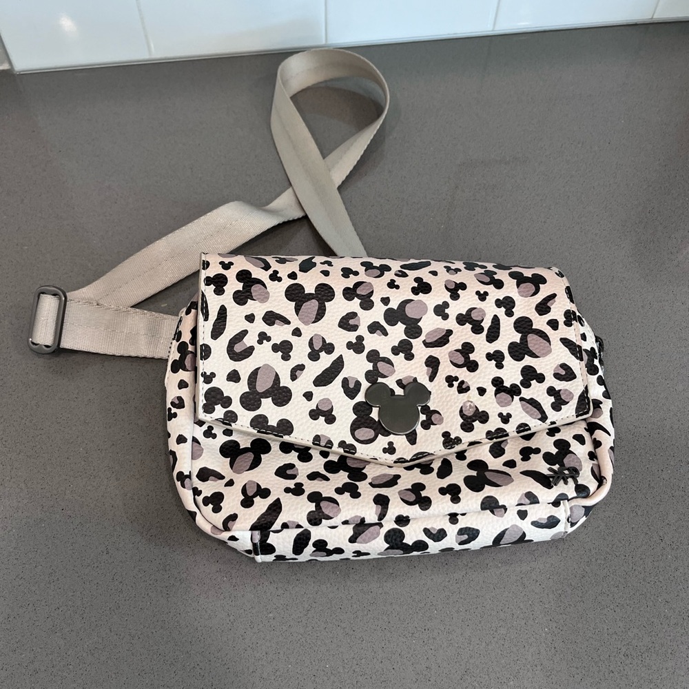 Freshly Picked Leopard Mickey Mouse Park Pack Crossbody Bag